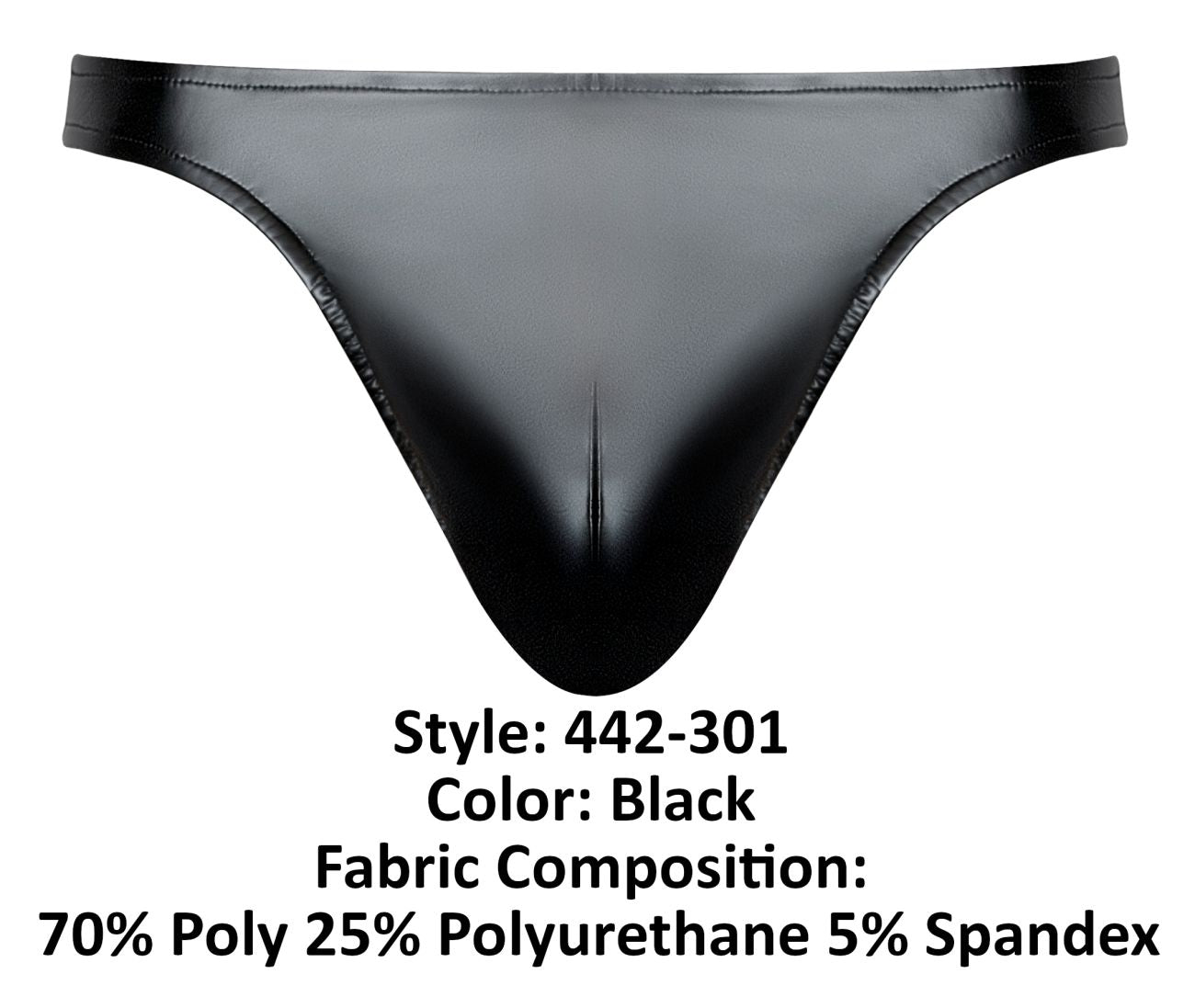 Male Power 442-301 Liquid Onyx 2.0 Male Bong Thong Black