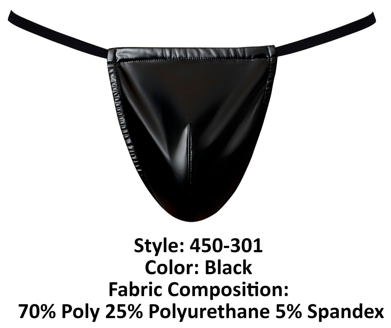 Male Power 450-301 Liquid Onyx 2.0 Mens G-String Black