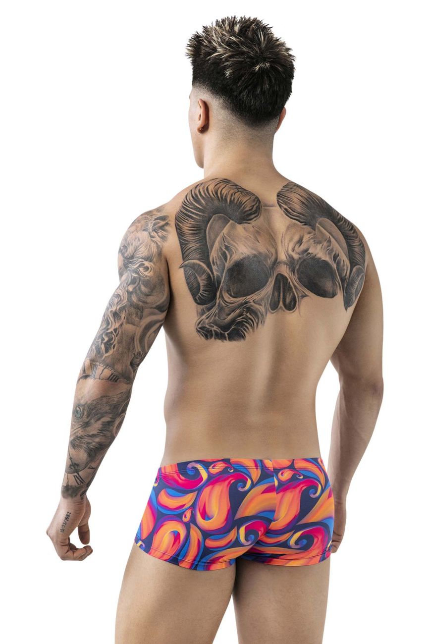 Pikante 1826 Kracent Mens Festive Hot Shorts Trunks Orange Multi