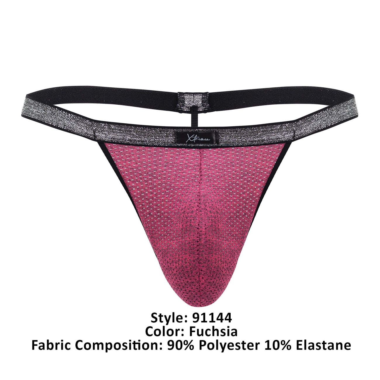 Xtremen 91144 Mesh G-String Fuchsia