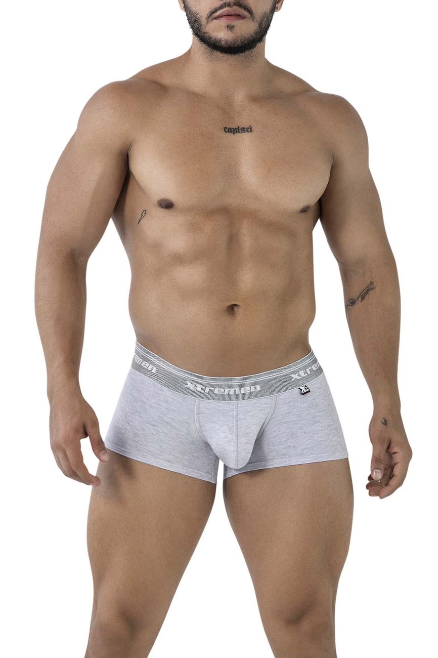 Xtremen 91205B Cotton Blend Trunks Jasper Gray