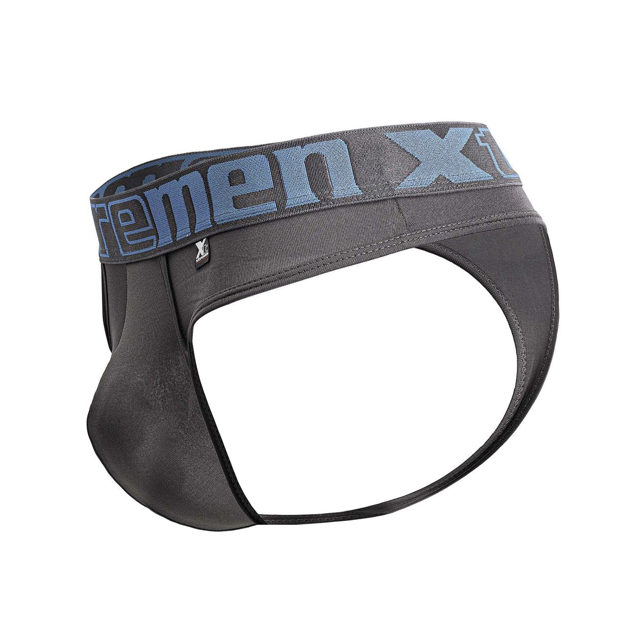 Xtremen 91208B Microfiber Mens Thongs Gray