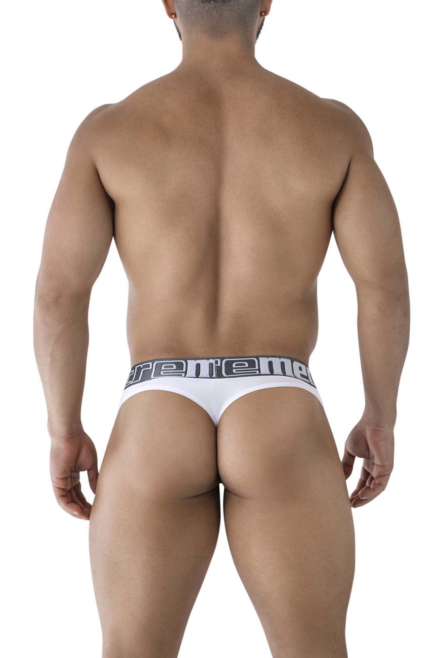 Xtremen 91208B Microfiber Mens Thongs White