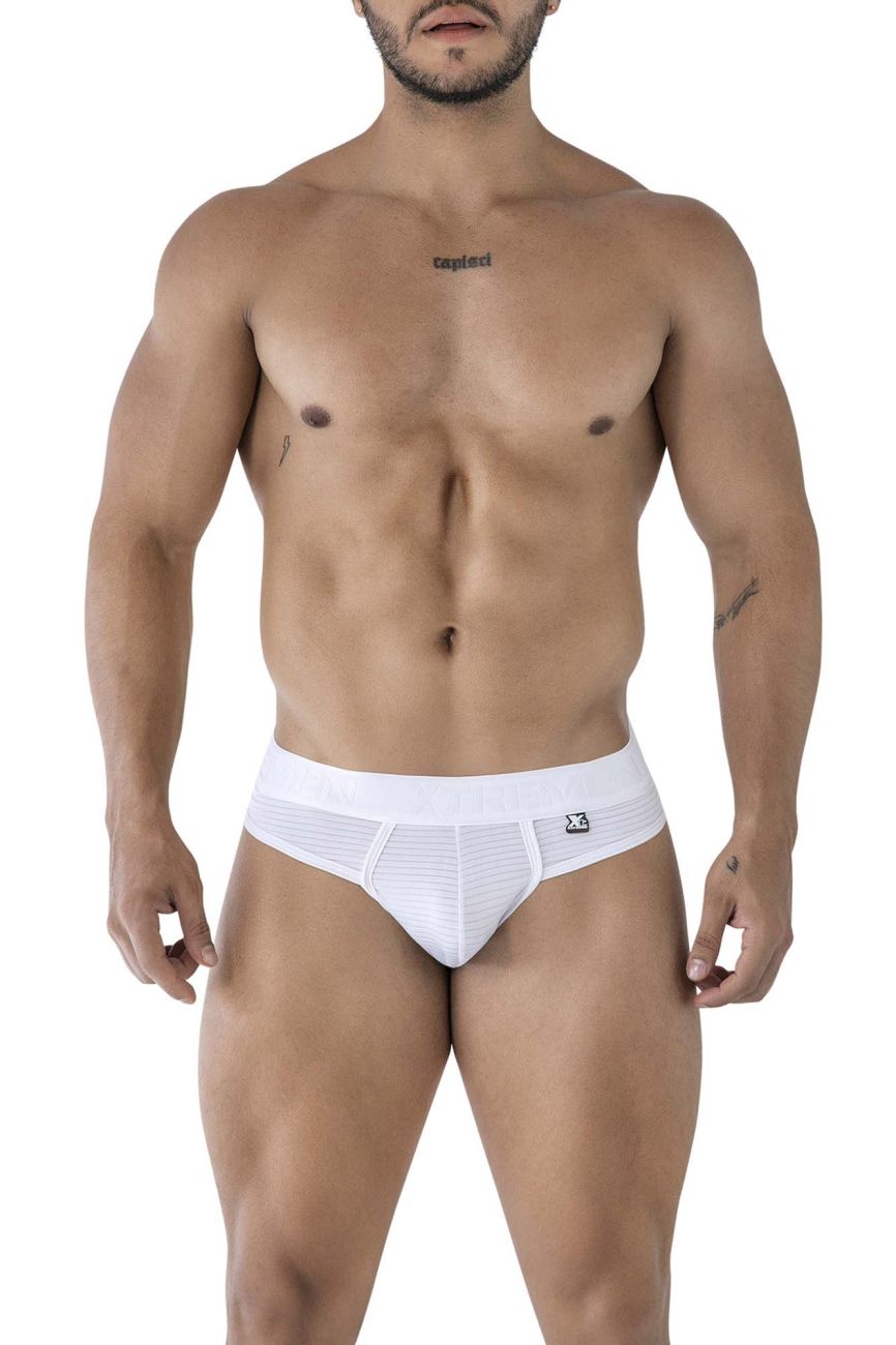 Xtremen 91211B Mens Soft Microfiber Thongs White