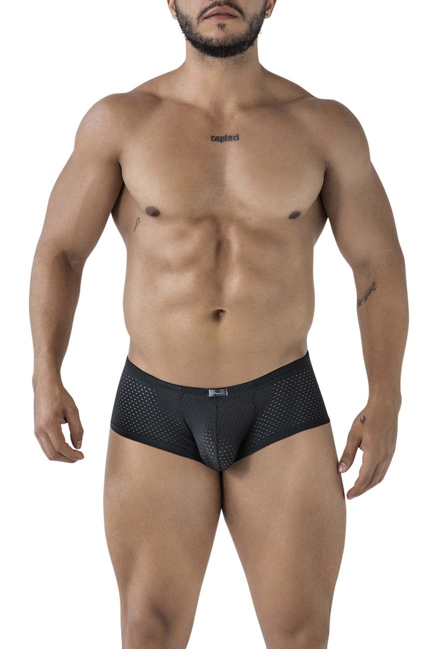 Xtremen 91216B Mens Silky Microfiber Underwear Trunks Black