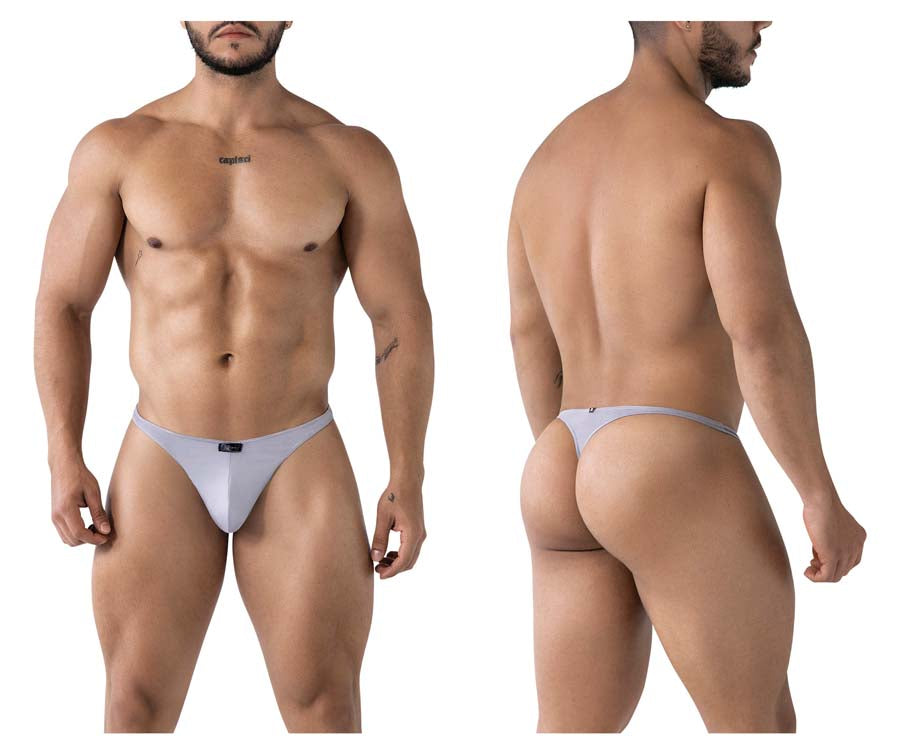 Xtremen 91217 Mens Pastel Coloured Microfiber Thongs Gray