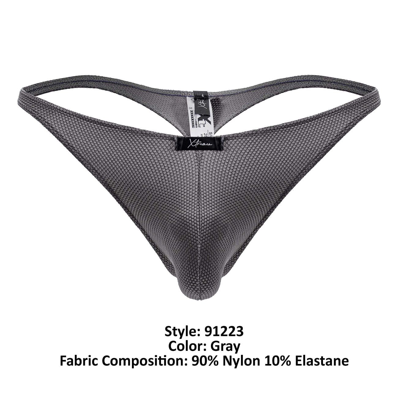 Xtremen 91223 Male Microfiber Modern & Sexy Thong Gray