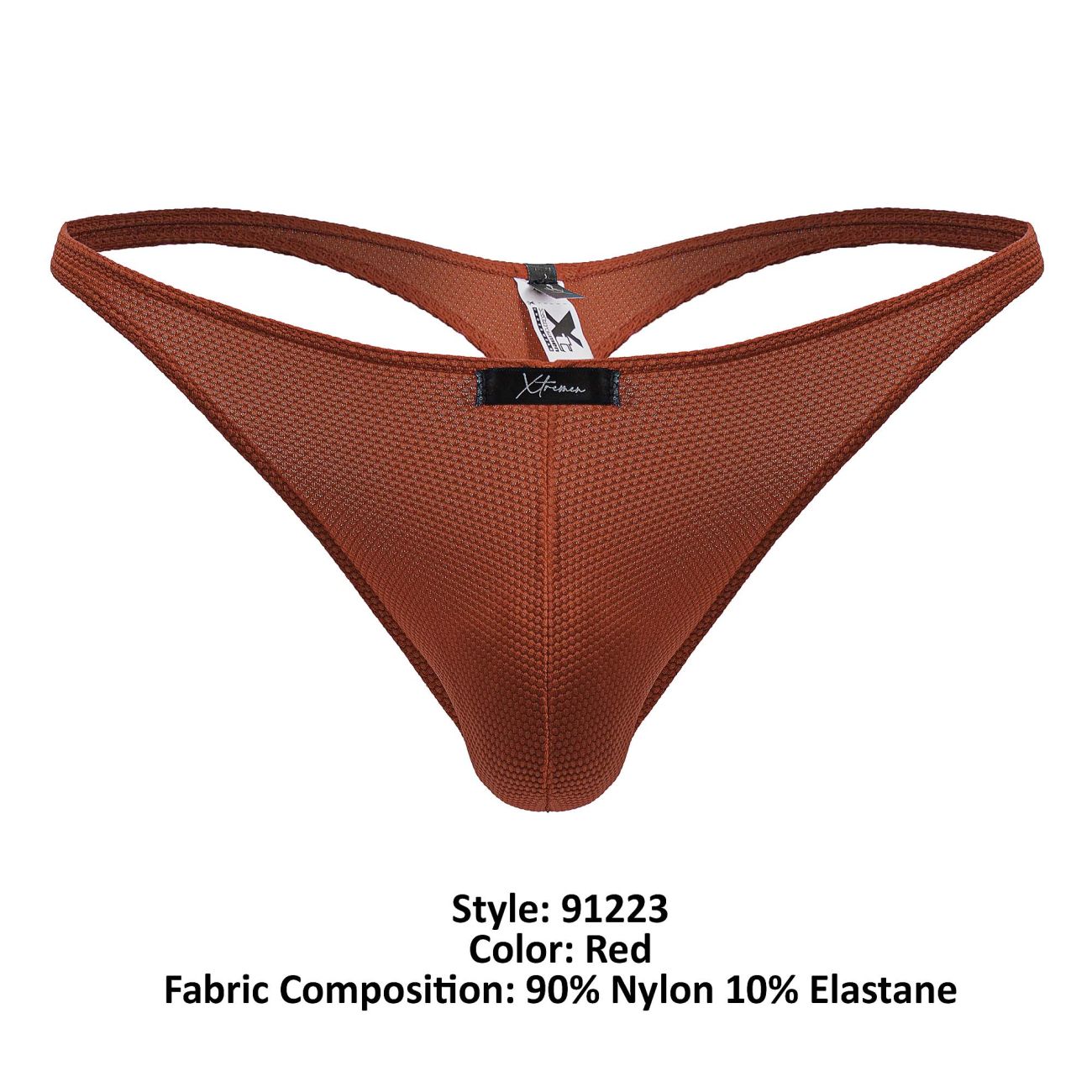 Xtremen 91223 Male Microfiber Modern & Sexy Thong Red