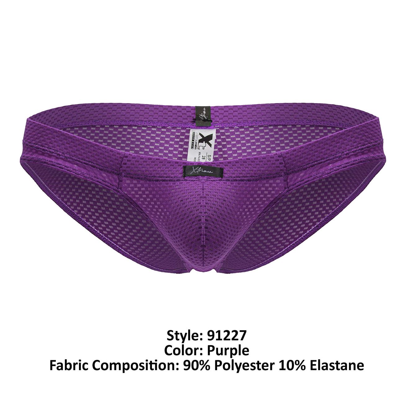 Xtremen 91227 Mens Soft Microfiber Briefs Purple