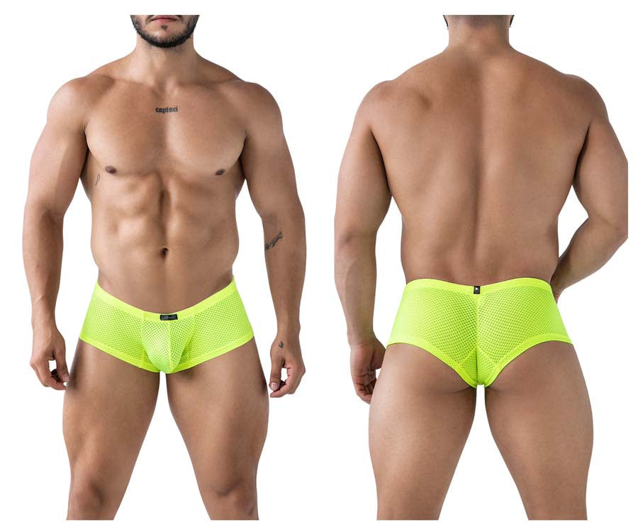 Xtremen 91228 Microfiber Mens Colourful Trunks Neon Green