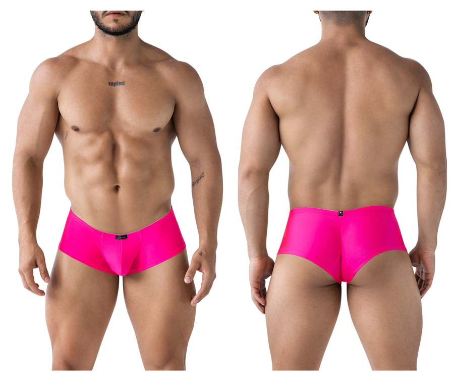 Xtremen 91234 Mens Microfiber Contoured Fit Trunks Fuchsia