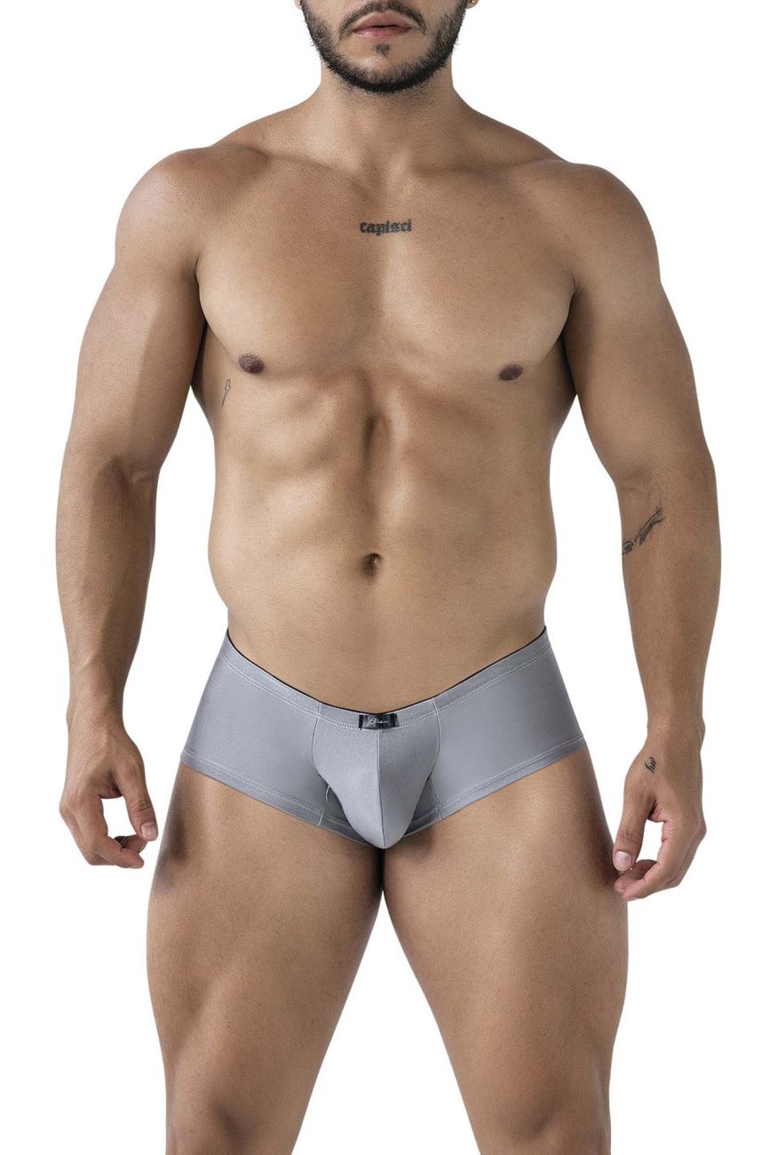 Xtremen 91234 Mens Microfiber Contoured Fit Trunks Gray