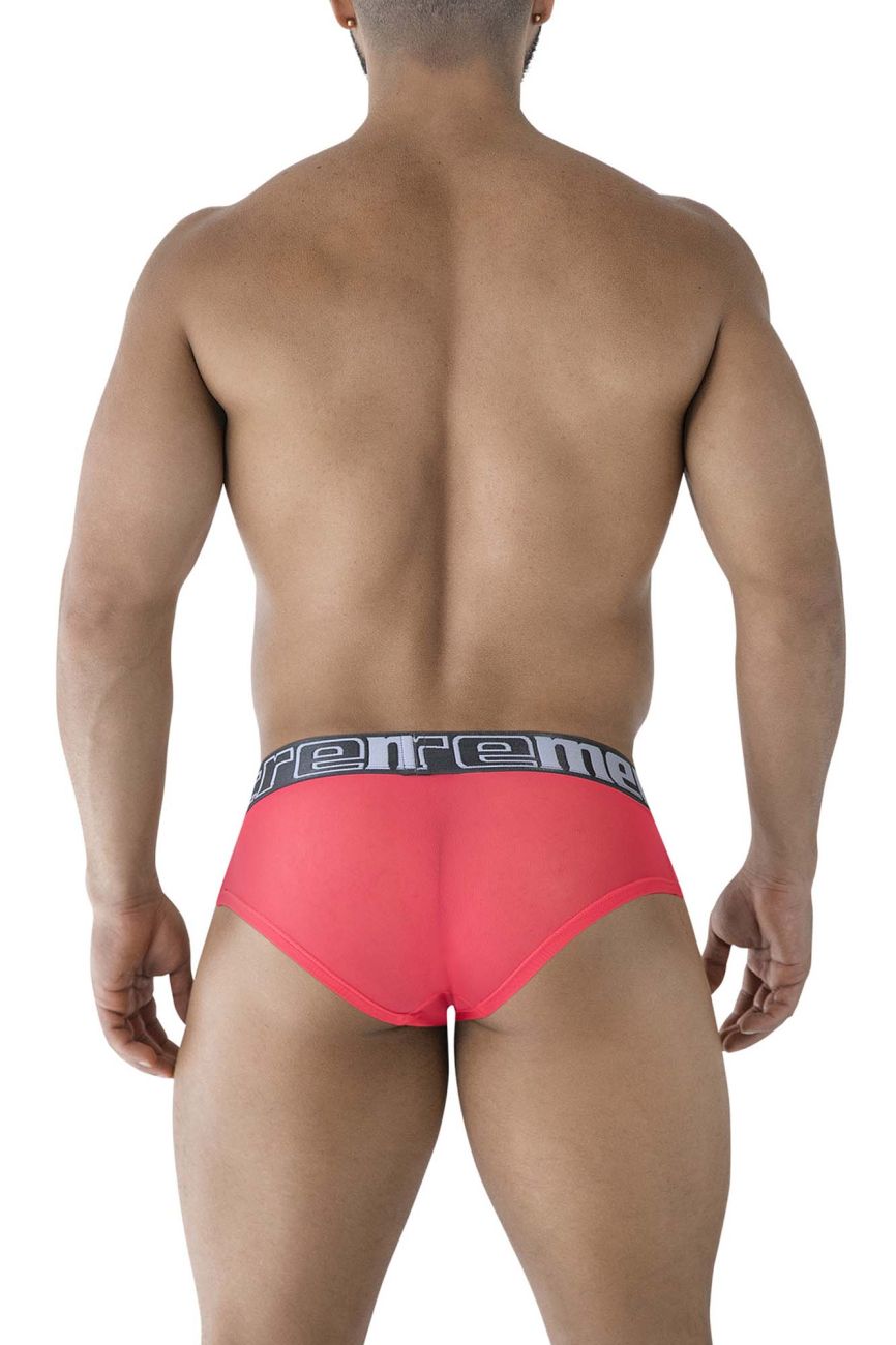 Xtremen 91236 Mens Sheer Microfiber Briefs Fuchsia
