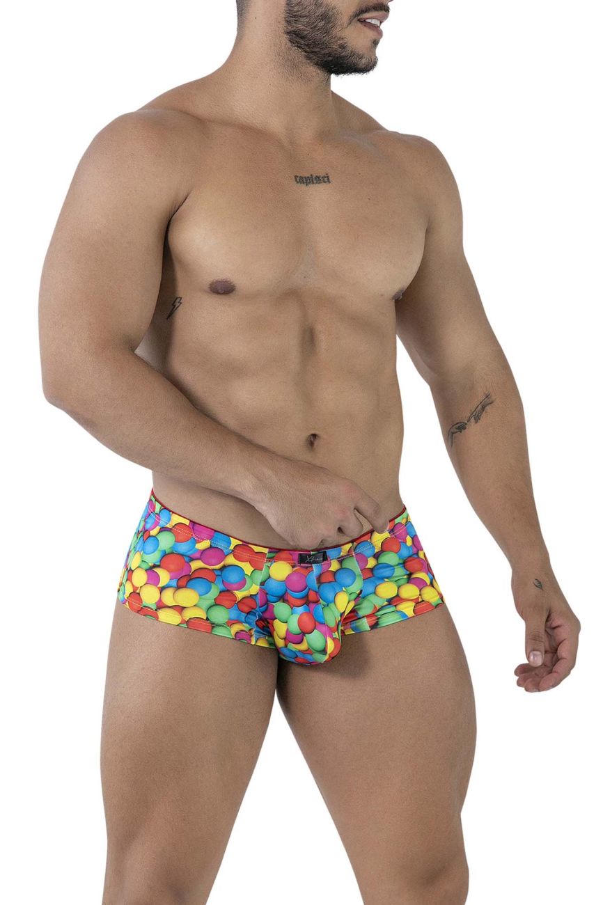 Xtremen 91249 Printed Mens Colourful Trunks Bubbles