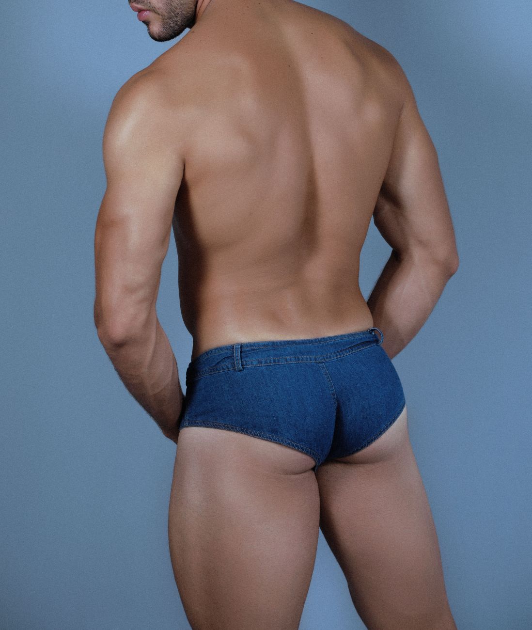 CandyMan 99476 Cowboy Briefs Blue Denim
