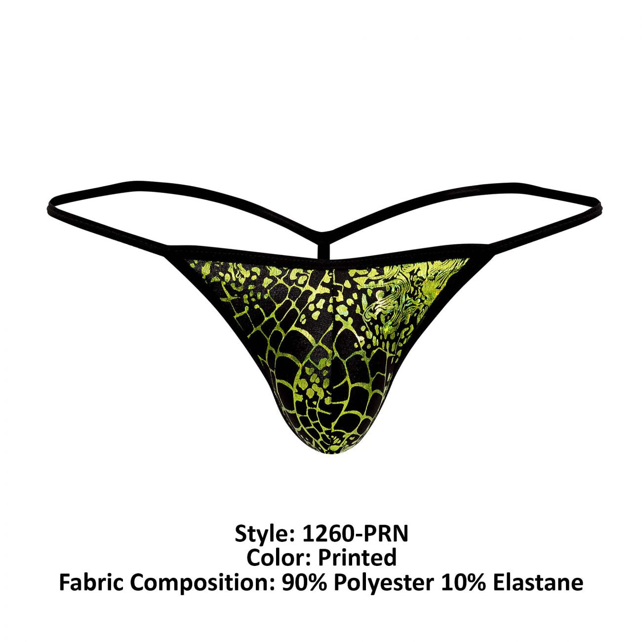 Doreanse 1260-PRN Space Venom Thongs Green Printed
