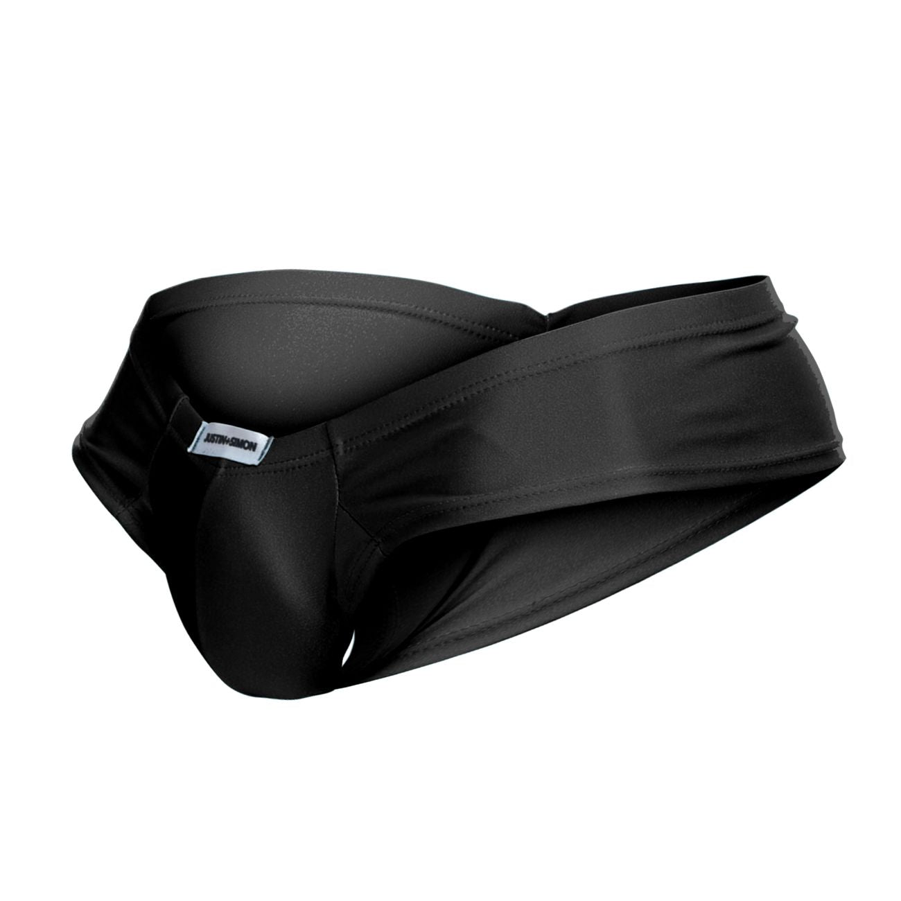 JUSTIN+SIMON XSJ22 Cheek Briefs Black Plus Sizes