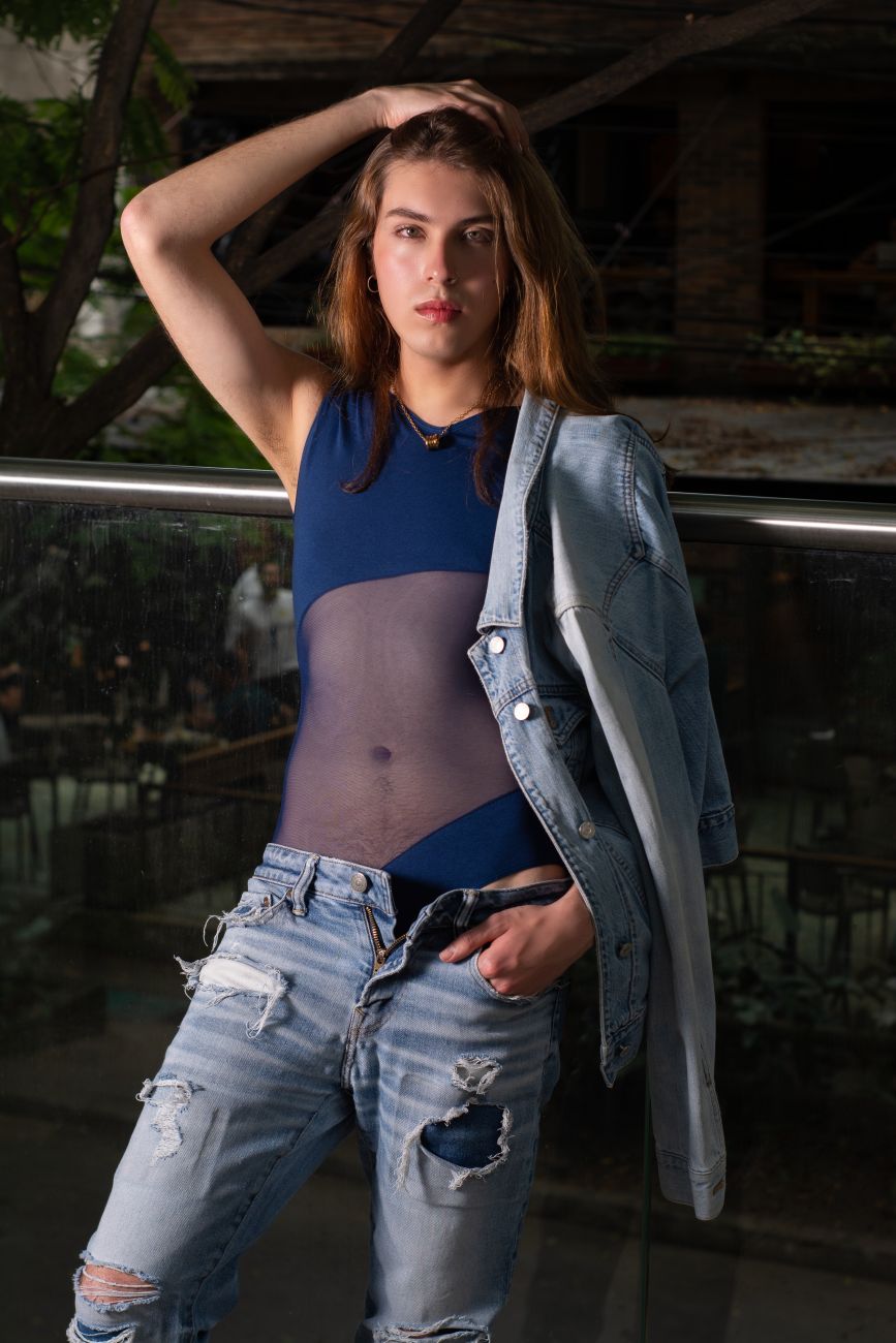 PLURAL PL002 Non-binary Underwear Bodysuit Blue