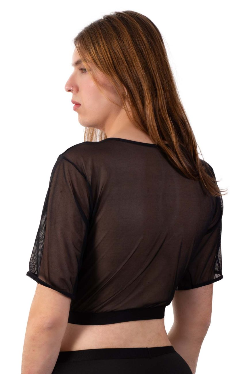 PLURAL PL009 Non-binary Underwear Crop Top Black