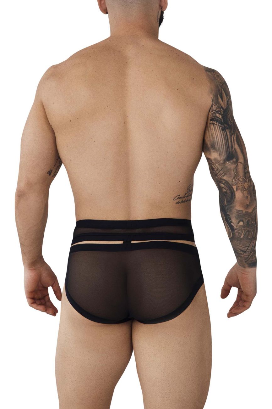 Pikante 1020 Plasencia Open Pouch Briefs Black